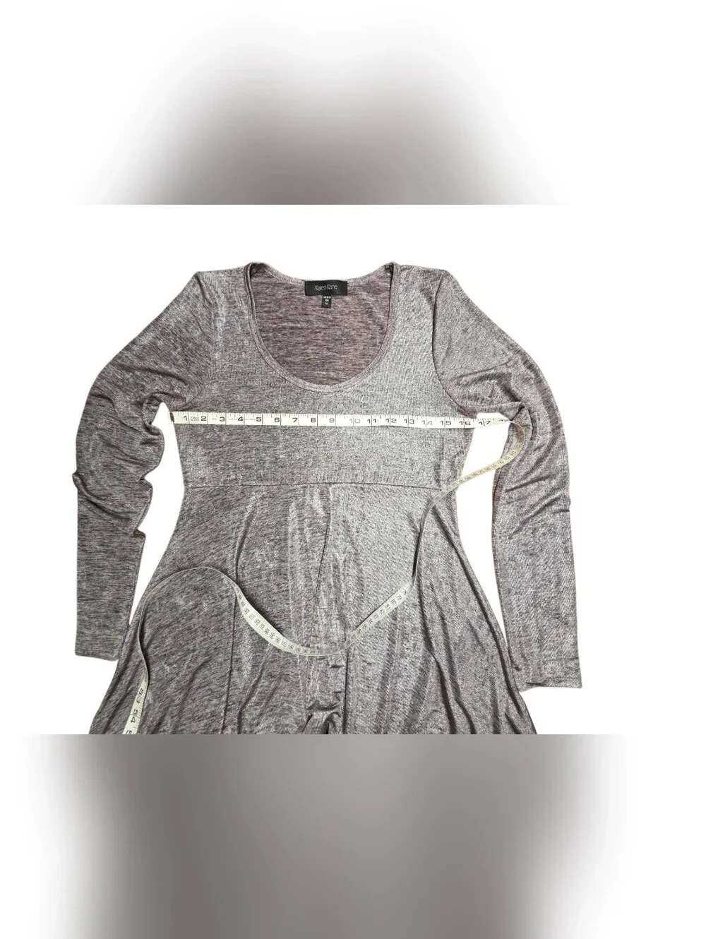 Shimmery Silver Tunic Sculpted And Flowy